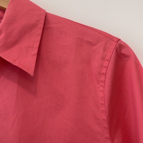 Banana Republic Tops Womens Medium Orange button down long sleeves shirt - Picture 5 of 9